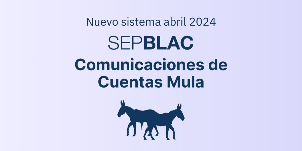 Todo sobre el nuevo modelo de comunicación de Cuentas Mula del SEPBLAC (abril 2024)