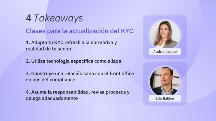 4 Claves para la actualización del KYC, con Andrea Luque y Edo Bakker