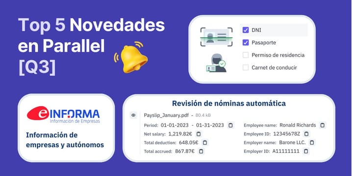 Top5 novedades en Parallel durante Q3