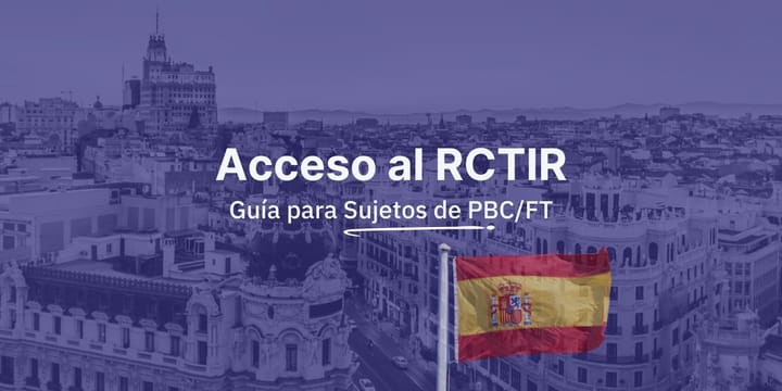Guía: acceso al RCTIR para sujetos obligados de PBC